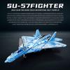 Нетоксичные 1365 деталей Строительные блоки Истребитель Су-57 Стелс Модель Самолета ВВС России Кирпичики Игрушки Настольный Дисплей Детские Игрушки Подарки для Детей