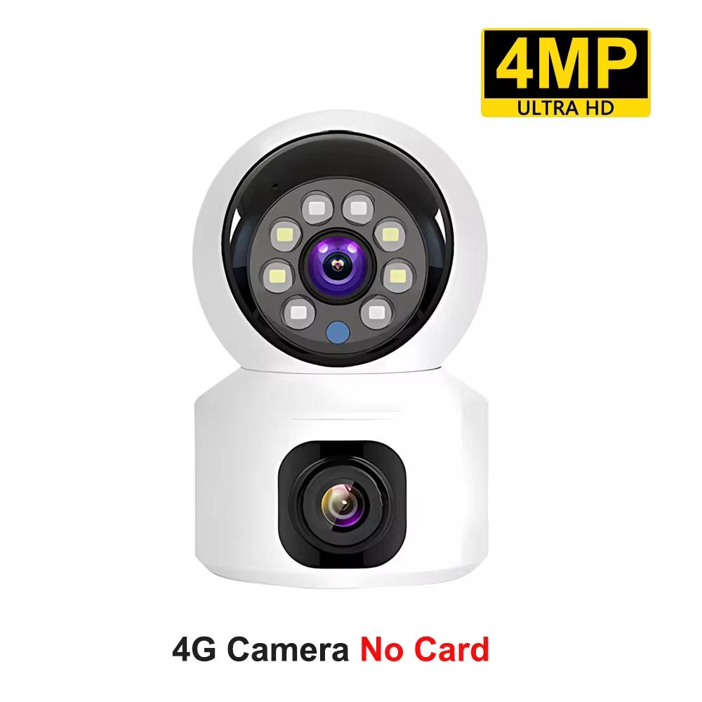 Mini 4G Camera Wireless Dual Lens Night Vision Indoor Baby Monitor AI Human Detect Video Camara V380 Pro CCTVSecurity Protection