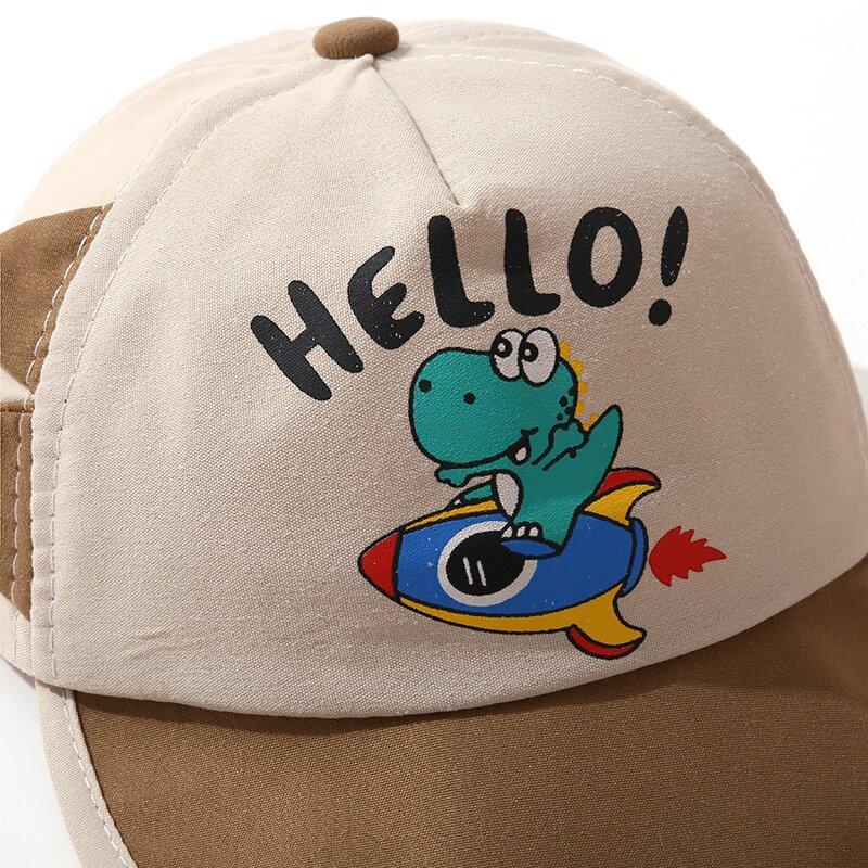 Cartoon Super Cute Dinosaur Baseball Cap For Children Sunscreen Baseball Cap For Boys And Girls Lightweight Sun Hat For Kids.