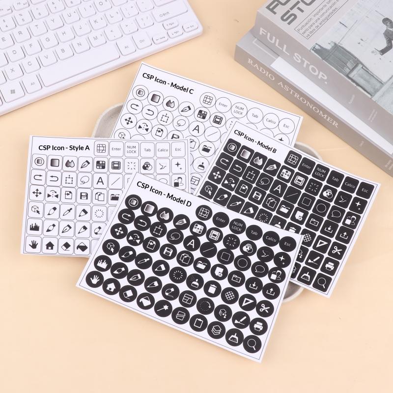 Csp Paint Значок Быстрого Доступа Наклейка на Клавиатуру Clip Studio Paint Стикер на Клавиатуру Планшета Значок Быстрого Доступа Paint Стикер на Клавиатуру