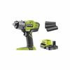 RYOBI - 18V ONE+ Impact Wrench - 3 Modes - 1/2" Square Drive + 2 Ah Battery, Bag &; 1/4'' Adapter - R18IW3-120S