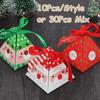 10PCS Candy Box Creative Xmas Gift Bags Favors Party Supplies Christmas Decoration Paper Bags