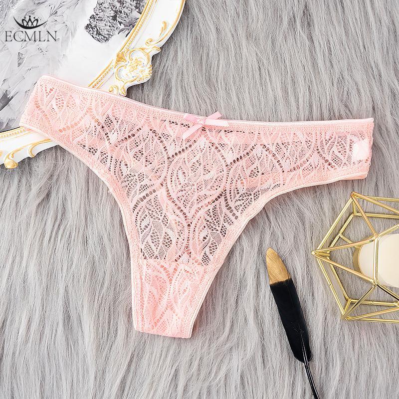 Lace Panties for Women Sexy and Fashion with Leaf Pattern Lace Underwear Pantie Ultra-thin See-through G-string Underwear Thong