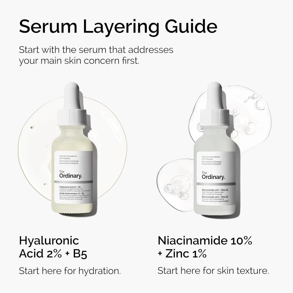 The Ordinary Niacinamide 10% + Zinc 1%, Brightening & Smoothing Serum - 30ml