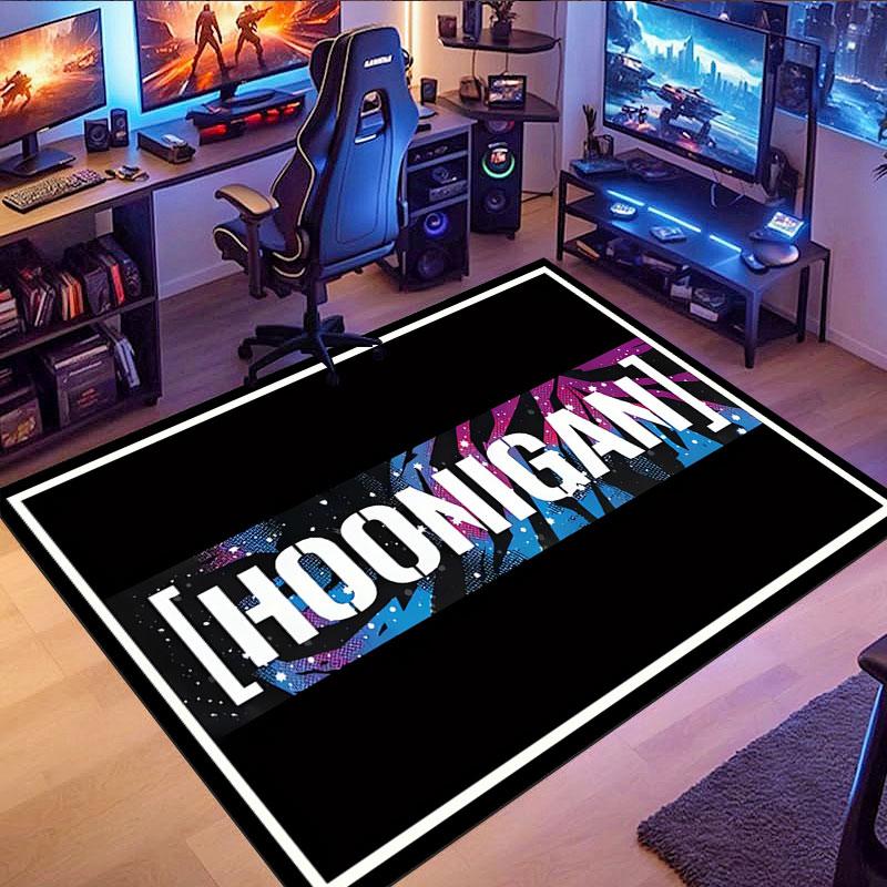 Ковер с узором HOONIGAN, противоскользящий ковер, подходит для гостиной, спальни, игровой комнаты, компьютерной комнаты и домашнего декора.