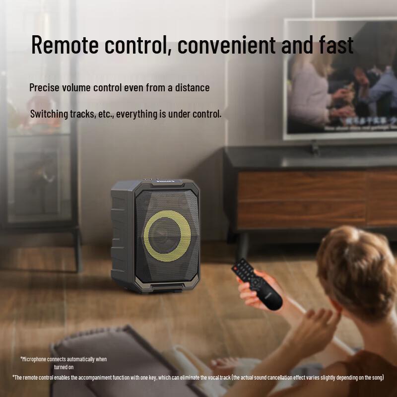 Philips SD308 Portable Karaoke Bluetooth Speaker with Dual Microphones CN plug (adapter included)