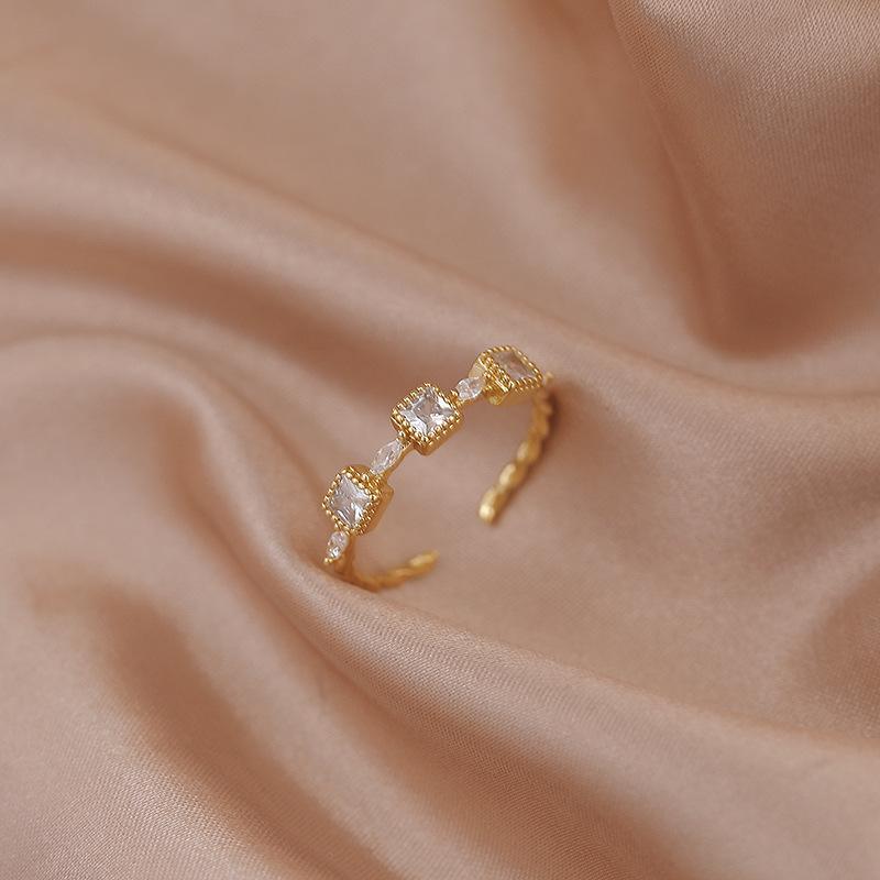 Роскошные кольца из золотого жемчуга и циркония для женщин, винтажное сексуальное разомкнутое кольцо, вечернее кольцо, модные элегантные ювелирные изделия