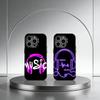 I Love Music Art Fonts Phone Case For iPhone 17,16,15,14,13,12,11 Plus,Pro Max,XS,Colored Silver Plated Inside Cover