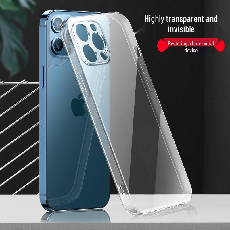 Прозрачный силиконовый чехол с мягкими краями и полной защитой для iPhone 14 Pro Max