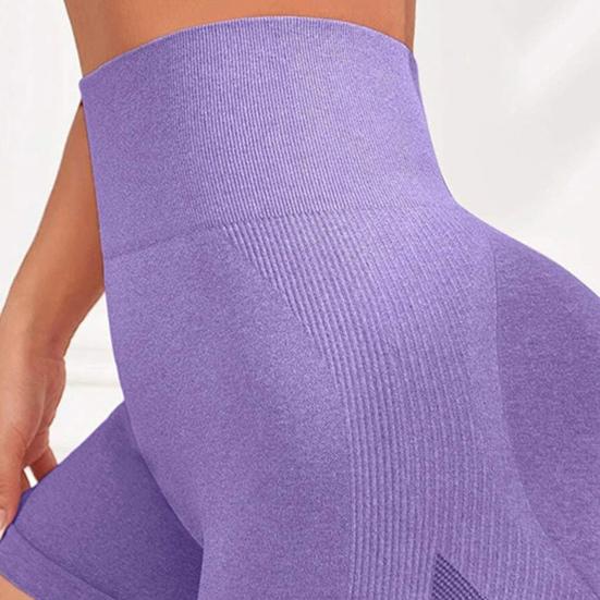 Yoga Shorts Slim Fit High Elasticity Tummy Control Seamless Quick Dry Anti-exposure Butt Lifted Soft High Waist Jogging Running Sports Shorts