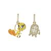 Серьги с канарейкой Looney Tunes Женские серьги Золото 5487637