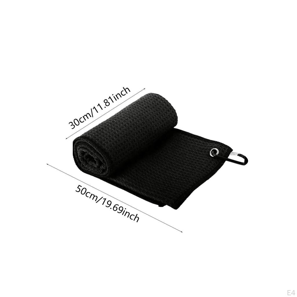 Сумка для полотенец для гольфа, маленькая, с карабином, мягкая, быстросохнущая, впитывающая воду