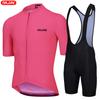 Raudax Men's Short Sleeve  Set Fluorescent Yellow Summer Triathlon Bike Uniform Ropa Ciclismo Hombre  Summer Breathable Cycling Suit