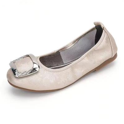 Женские туфли на плоской подошве, повседневные, нескользящие, для женщин, на низком каблуке, элегантные, оптовая продажа, оригинальные, Mark 2024, тренд, шикарные, популярные, весна, распродажа