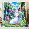 Pok É Mon Themed Printed Flannel Blanket for Bedrooms,Living Rooms,sofa blankets,Offices,Lunch Breaks,Picnics,
