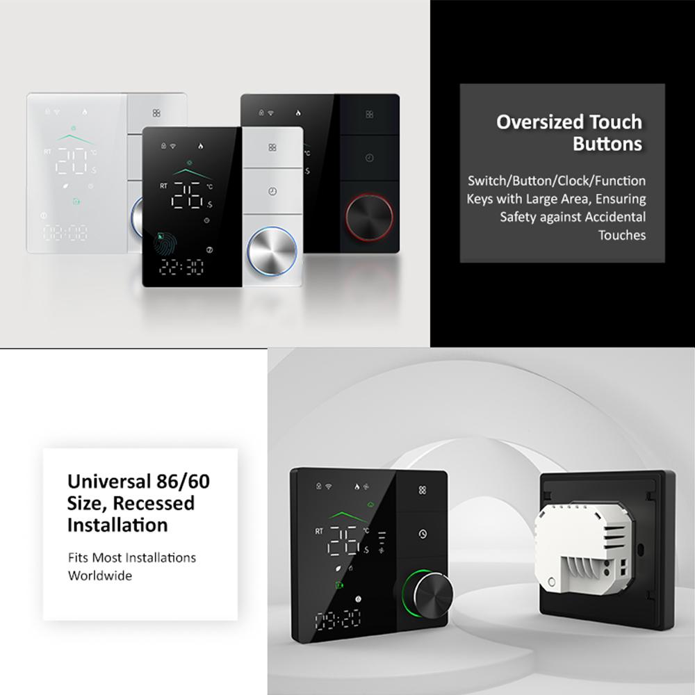 Умный домашний термостат с Wi-Fi, подогрев пола, газовый бойлер, электрический термостат с программируемой ручкой, регулятор температуры
