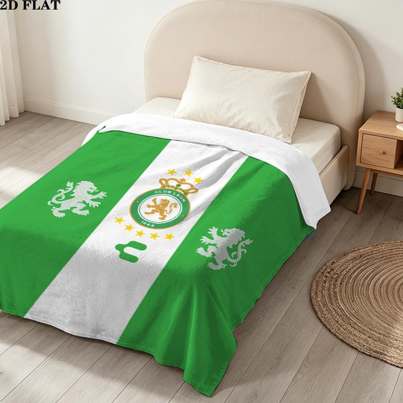 1PC Club Len Football Club Patterned Flannel Blanket Suitable For All Seasons For Home Decor Warmth And Comfort Gifts Holiday Present