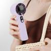Portable Handheld Fan 5 Speeds, 3000mAh USB Rechargeable, Purple