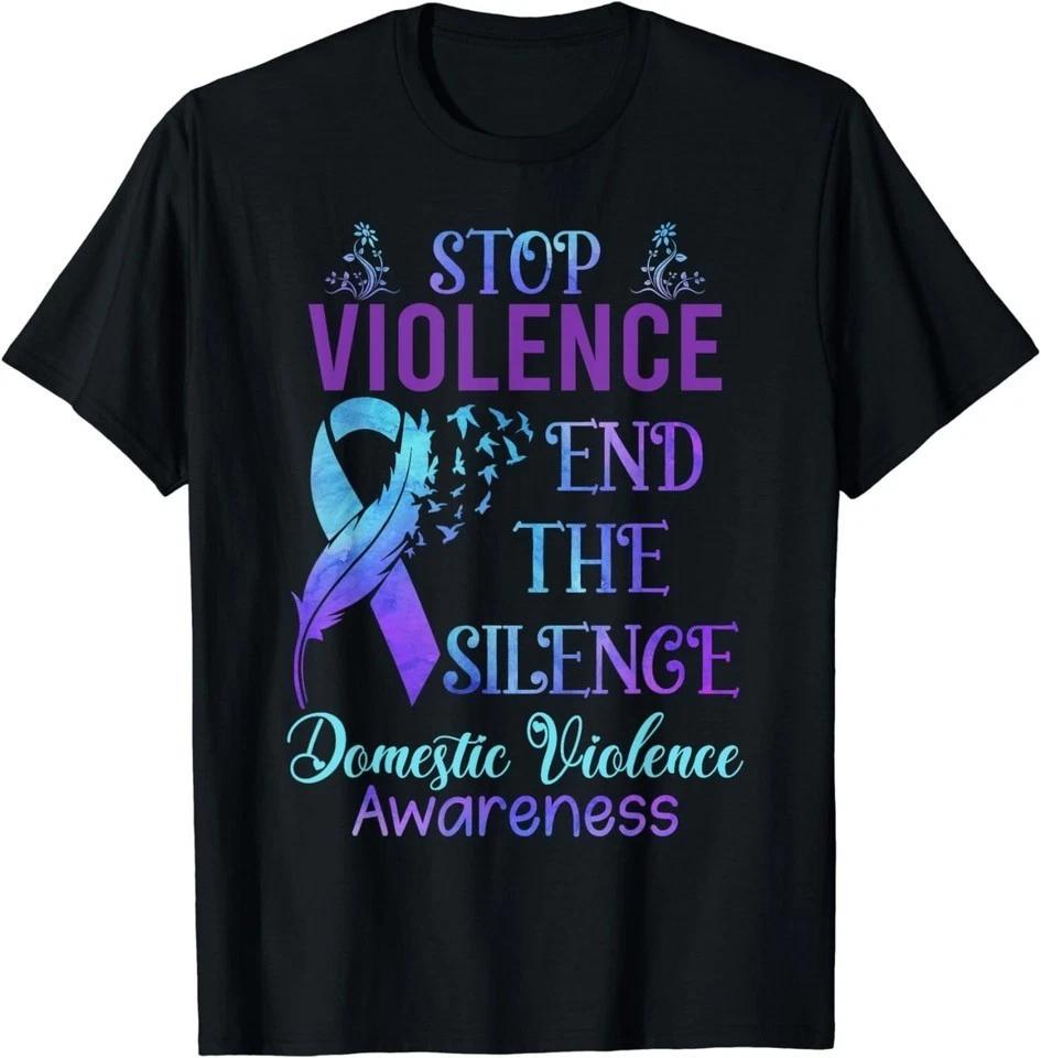 Family Domestic Violence Awareness Purple Ribbon Unisex T-Shirt