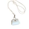 Anti-loss Mini Coin Purse Necklace Hanging Neck Sweater Chain Portable Long Leather Necklace  Women