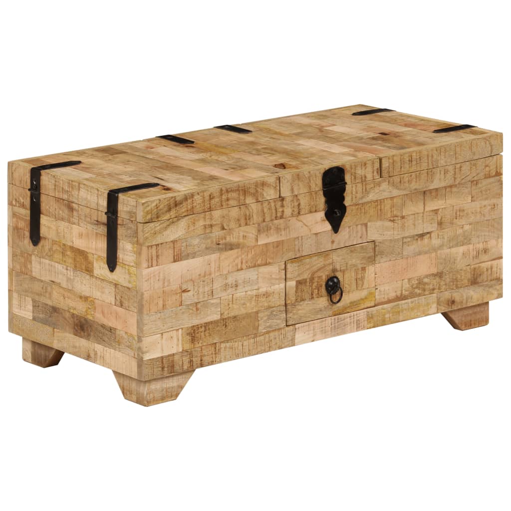 Solid Mango Wood Coffee Table 80 x 40 x 35 cm