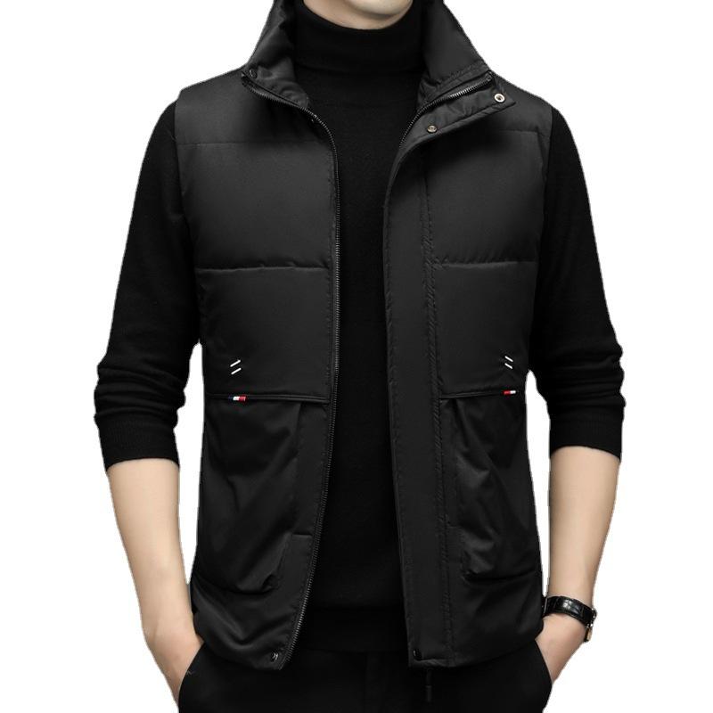 Жилет мужской осенне-зимний, новый жилет с хлопковой подкладкой, корейская версия трендовой куртки с хлопковой подкладкой, осенне-зимнее пальто, мужская одежда