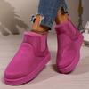 Fashion Winter Women Snow Boots Plush Warm Non Slip Waterproof Ladies Flats Sneakers Casual Slip On Female Ankle Boots Botas Mujer