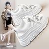 2024 Summer New Women Sandals Outdoor Hollow Out Increase Casual Shoes Ladies Small White Shoes Fashion Sexy Dress Sandals Mujer