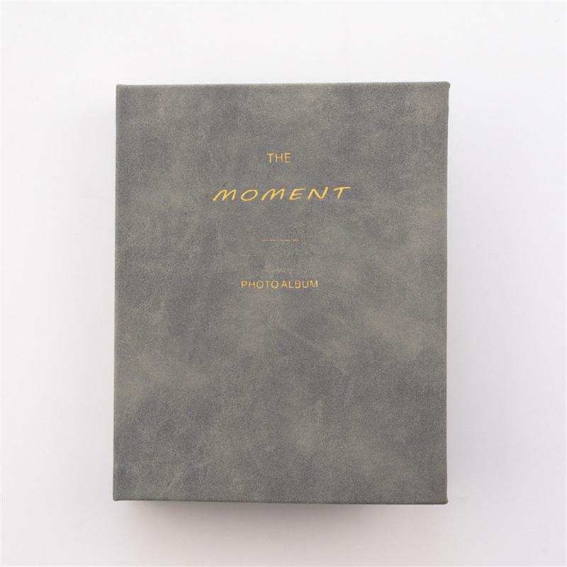 Простой фотоальбом, удобный, устойчивый к падениям, полихромная обложка из полиуретана, внутренняя страница, коллекция фотографий, бархатный альбом, пряжка, дизайн альбома