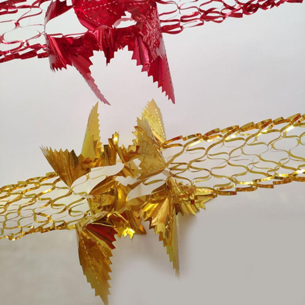 4pcs High Quality Xmas Gift Party Supplies Christmas Decor Hanging Decoration Metalic Foil Garland Ceiling Wreath