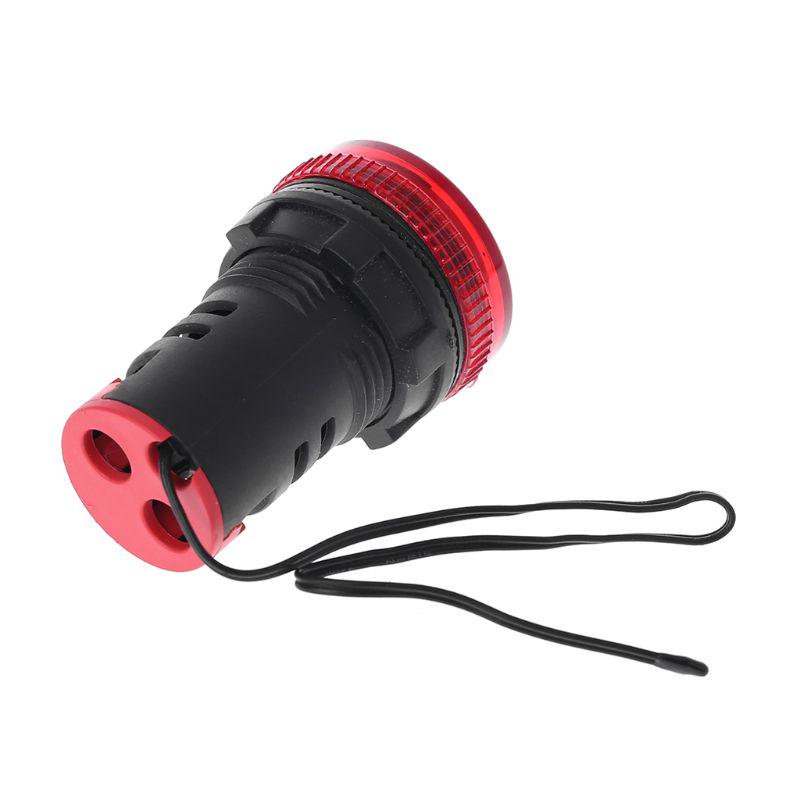 22 мм AC 50-380 В Индикаторная лампа-термометр для транспортных средств для автомобилей, грузовиков, измерение температуры, индукционный диапазон -20-119℃