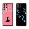 Silicone Shockproof Luxury Funda For Samsung Galaxy S22 Plus S20 Ultra 5g S8 S7 S9 S10 S21 S21 Fe S10e Cat Dog Paw Design Case