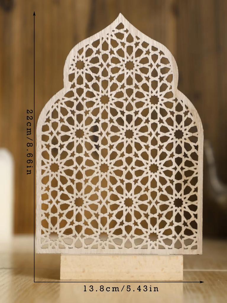 1 шт. Рамаданские украшения Полые деревянные украшения Ид Мубарак Счастливого Рамадана мусульманский декор Рамадан Карим Праздничные украшения