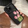 Мягкий милый чехол с цветами для iPhone 16 11 Чехол для iPhone 13 15 12 14 Pro Max XS X XR 7 8 SE Ударопрочная эстетичная задняя крышка