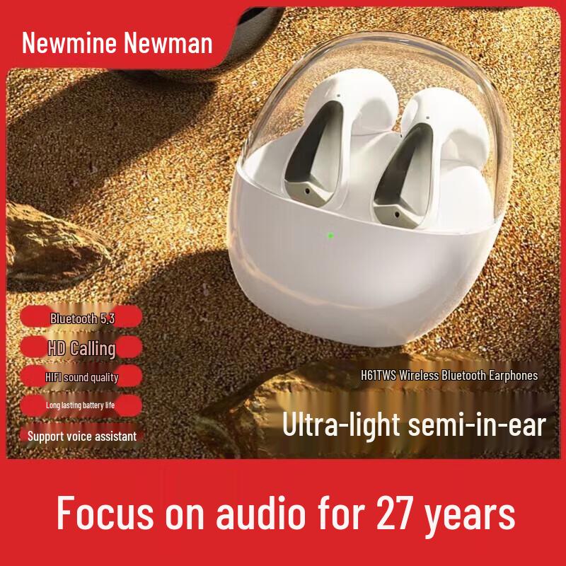Newmine TWS Semi-in-Ear Bluetooth Earbuds