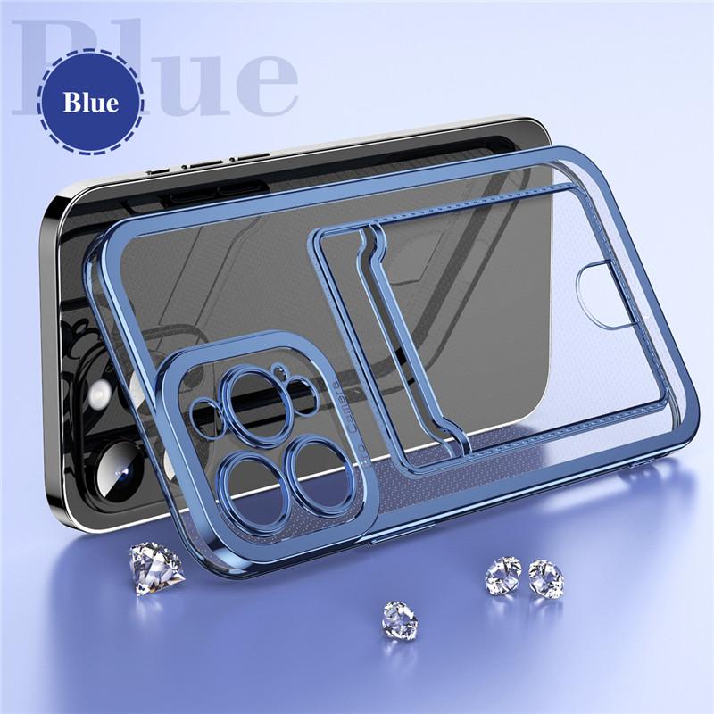 Для iPhone 16 15 14 13 12 11 7 8 Xs Xr SE Pro Max Plus Покрытие Прозрачный ТПУ Толкающий рот Вставка Слот для карт Кошелек Сумка Держатель Задняя крышка Shell Case