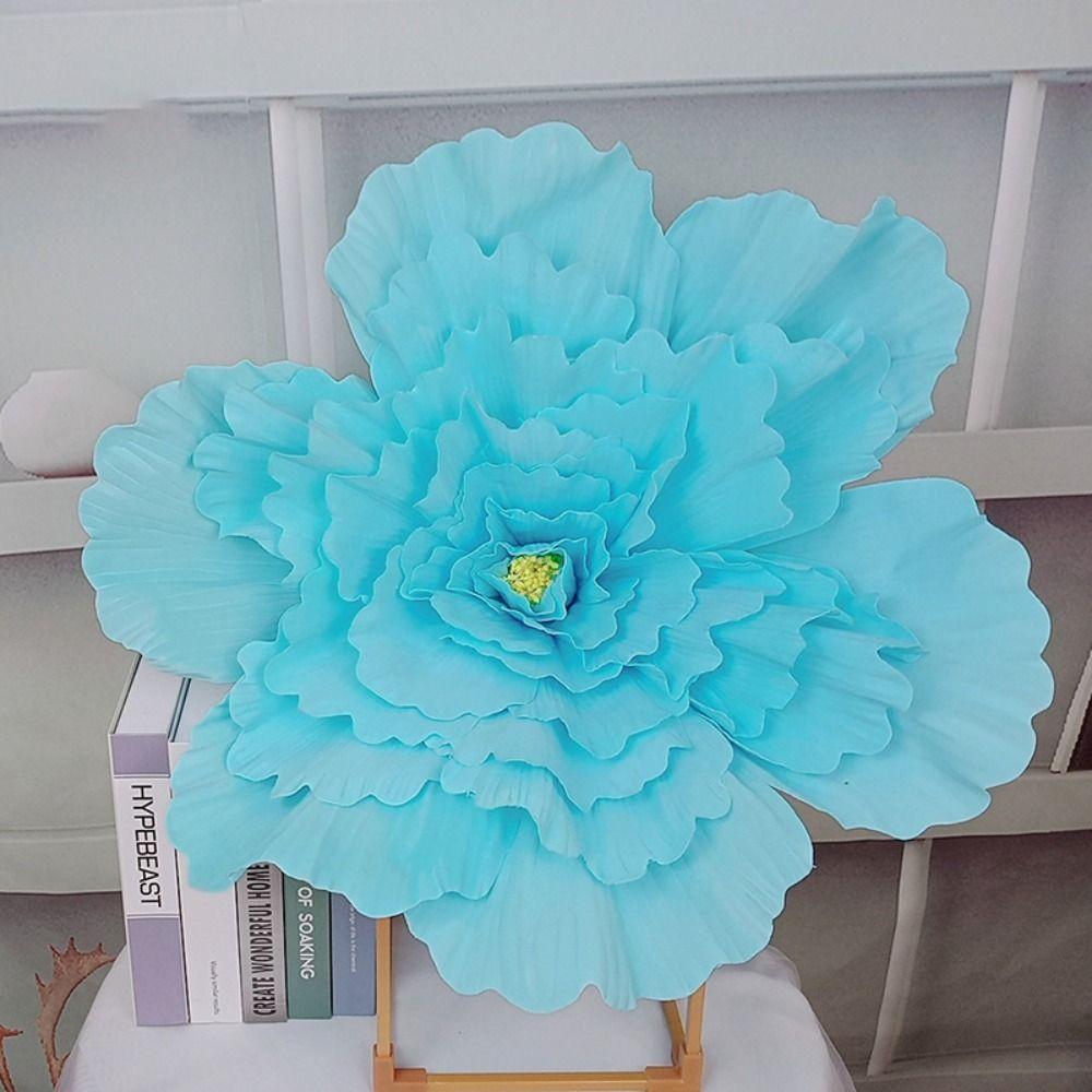 Гигантские имитационные цветы розы 50 см фоновая стена новый цветок розы из пенополиэтилена