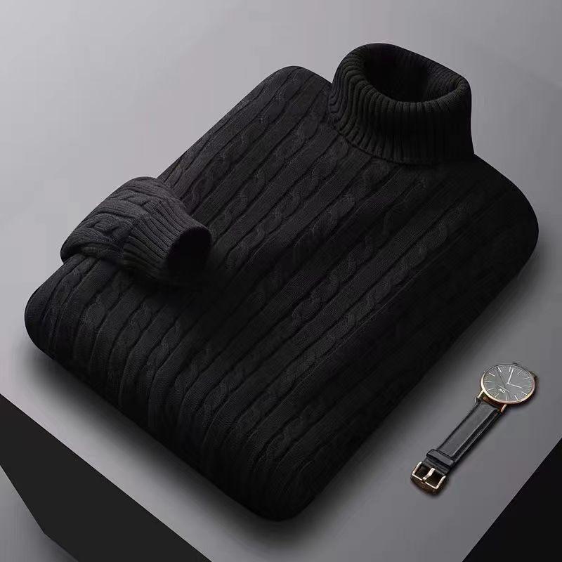Men's Plus Velvet Thermal Underwear & Turtleneck Sweater - Zodiac Tiger/Rabbit Year Winter Collection