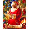 Алмазная вышивка Алмазный счастливый Санта-Клаус Вышивка крестиком Круглая алмазная картина Алмазная картина