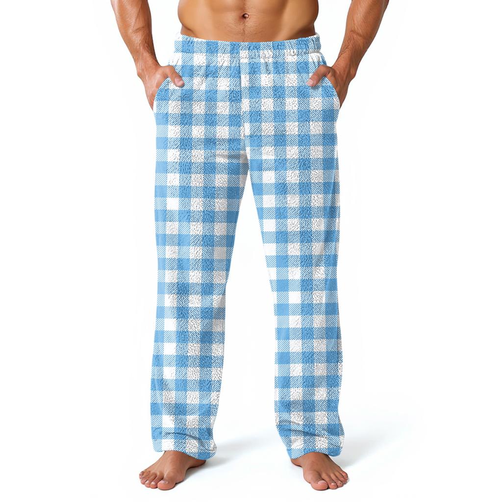 Мужские домашние брюки с принтом по всей поверхности, пижамные брюки для сна, длинные брюки, пижамные брюки