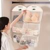 1 шт. Многослойный подвесной органайзер для шкафа для носков и нижнего белья, тканевая сетчатая сумка для хранения с карманами, настенный разделитель для гардероба для спальни
