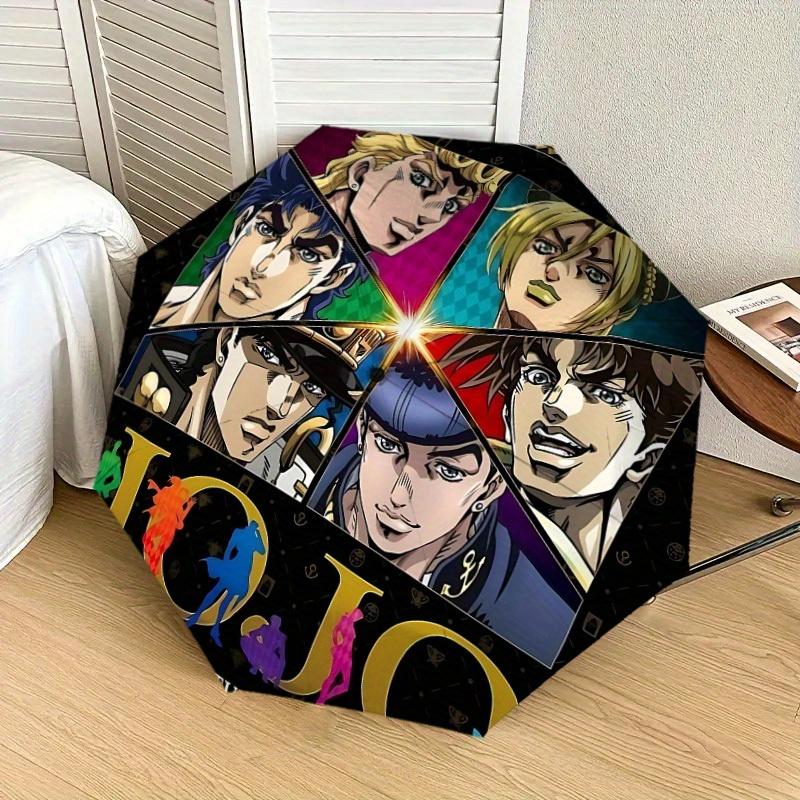 1pc JoJo's Bizarre Adventure Themed Umbrella for Men & Women, Valentine's Day Christmas Decorative Umbrell015