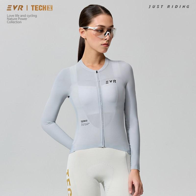 Womens Long Sleeve Cycling Jersey Breathable Quick-Dry Performance Bike Top Road Use