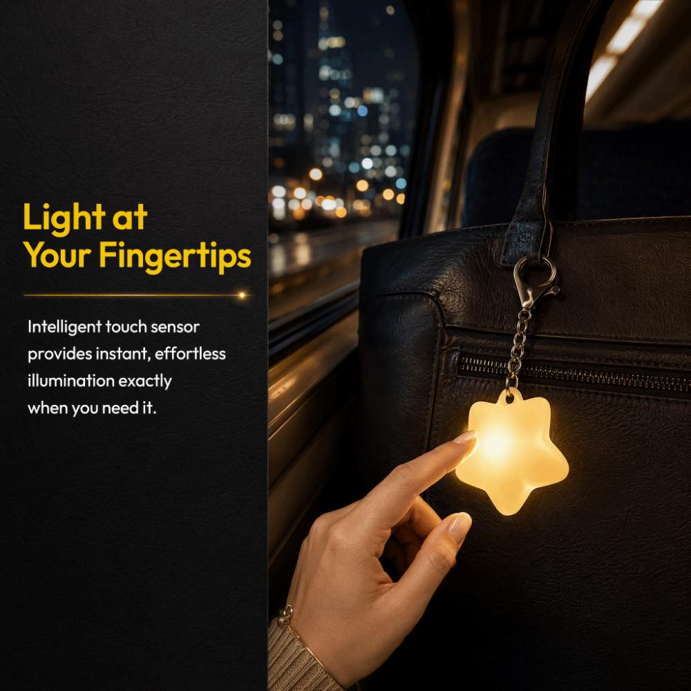 Touch Control LED Glowing Keychain LED Light Mini Touch Light Mini Light Keychain  Home Use