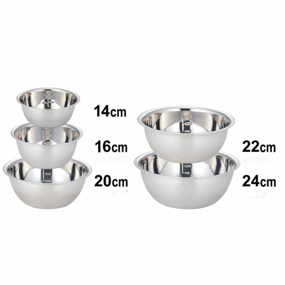 Stainless Steel Mixing Bowls Basin Food Prep Bowls Durable Nesting Bowls  Baking