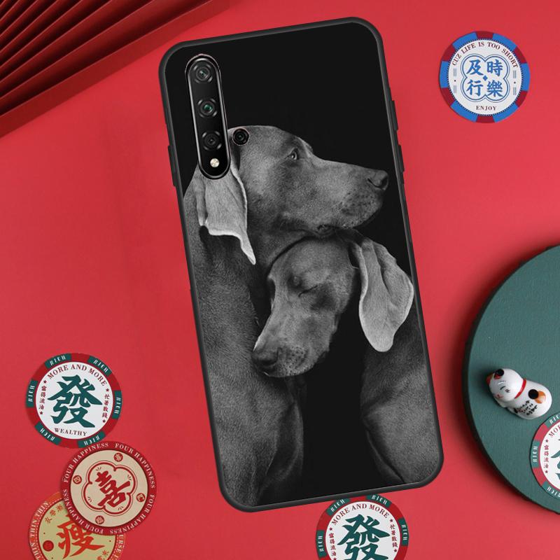 Чехол для телефона Huawei Nova 12s 7i 8i 11i 12i Y73 Y70 Y90 Y60 Y72 Y61 Y91 9 10 SE P30 Pro P40 Lite с изображением собаки Веймаранер