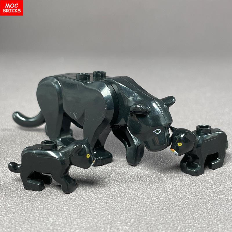 Кирпичики MOC Джунгли Подлесок Лесное животное Обезьяна Коза Жираф Птица Ночная сова Аксессуары Строительные блоки Игрушки-друзья Подарки