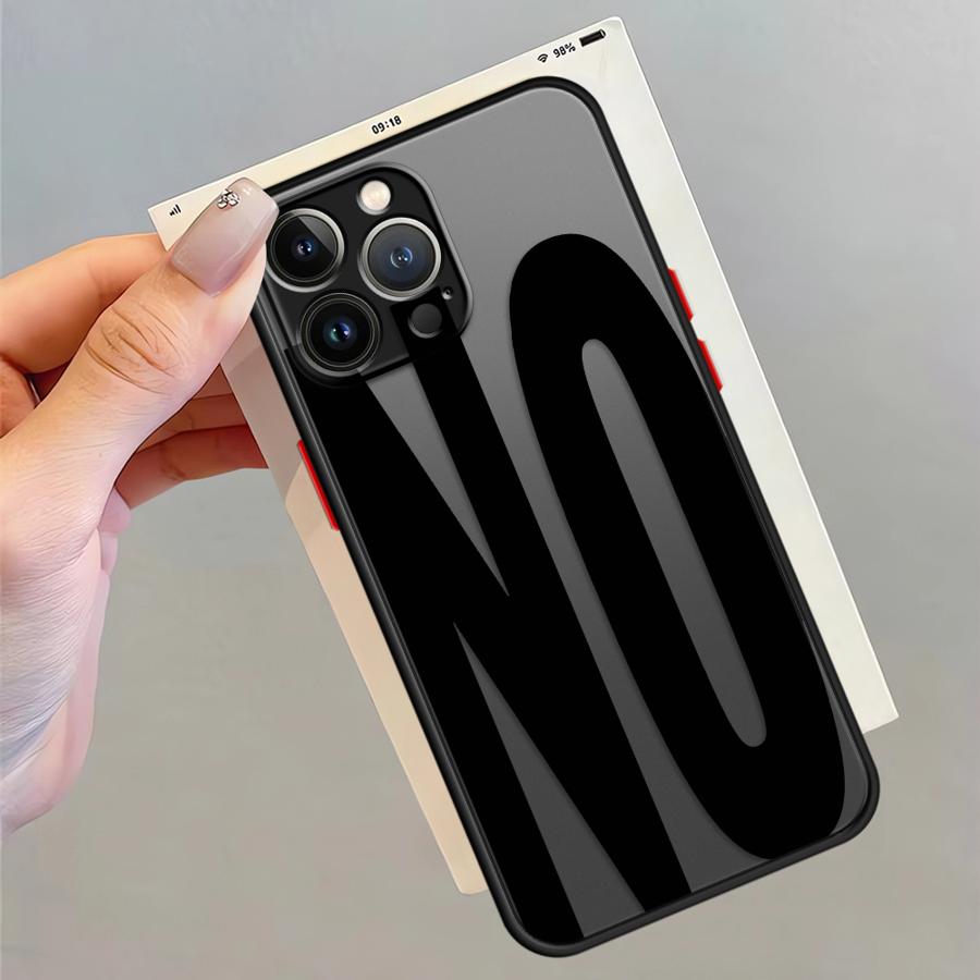 ЧЕХОЛ «ДА И НЕТ» для iPhone 17 Pro Max XS XR Air 7 8 SE 15 12 11 13 Mini 16 Plus 14 Funda Задняя крышка телефона