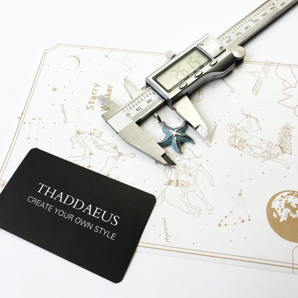 Pendant Blue Oceanstar , Fine Jewelry Secrets Of The Deep Sea Europe Bijoux Accessories 925 Sterling Silver Gift For Woman