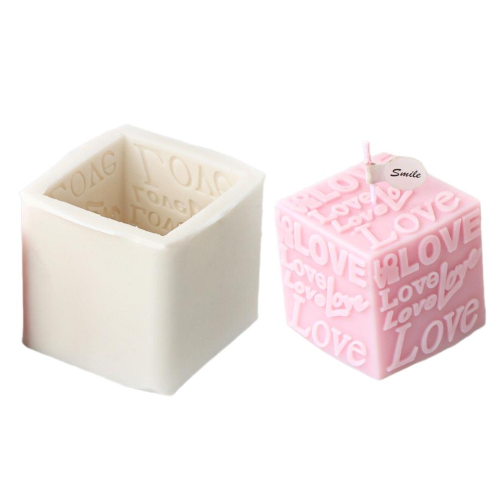 Красивая форма для свечей LOVE для Y-проектов, уникальная форма для изготовления свечей с любовным письмом, силиконовая форма для художественных ремесленников